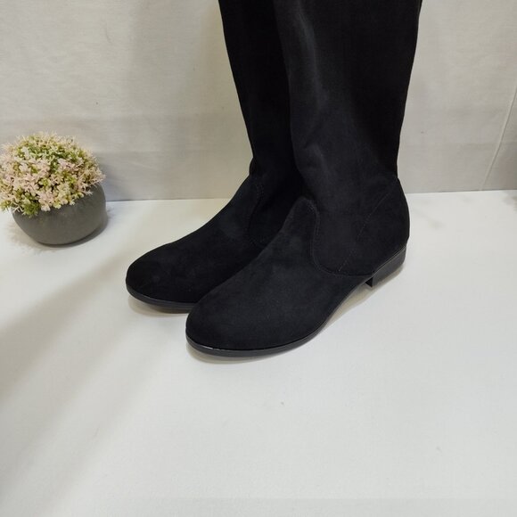 No Boundaries Over-The-Knee Boots Size 6.5W True To Size Suede-like Material NWT - Picture 3 of 12